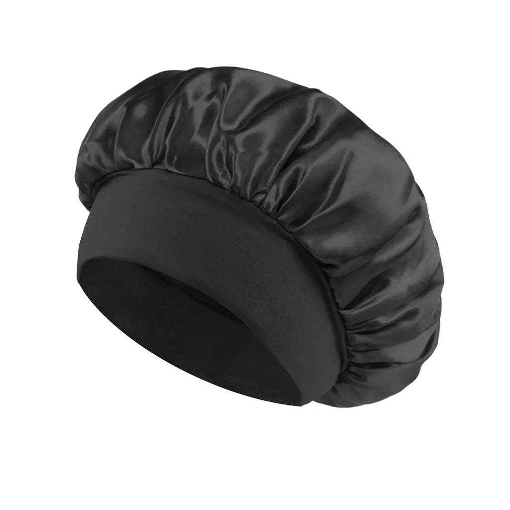 Satin Hair Bonnet – Wide Brim